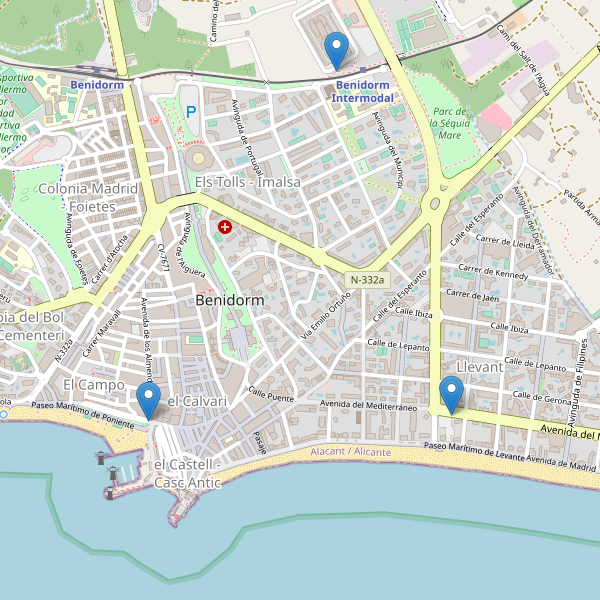Mapa de taxi en Benidorm Thumbnail