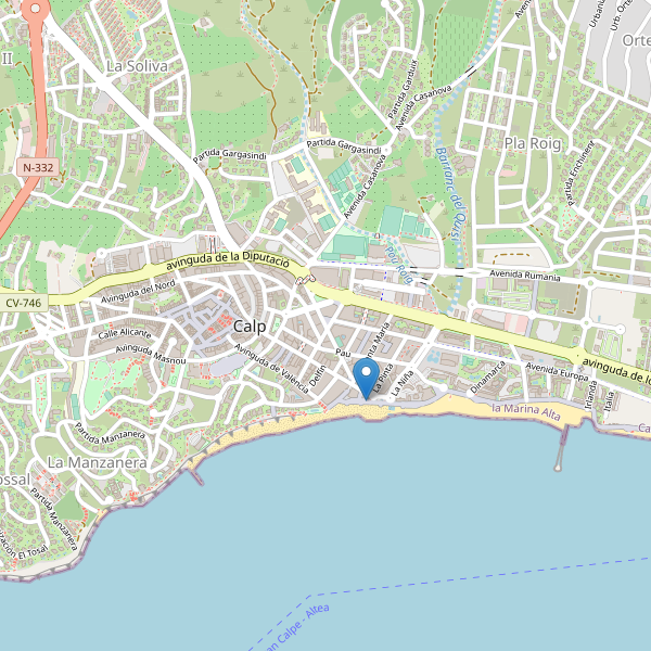 Mapa de taxi en Calp Thumbnail