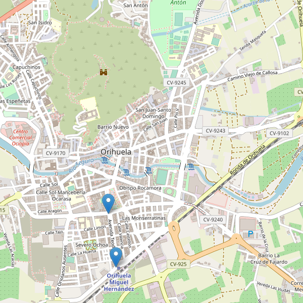 Mapa de taxi en Orihuela Thumbnail
