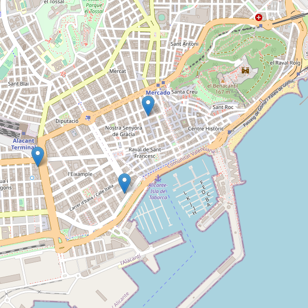 Thumbnail Mapa de teatros en Alicante