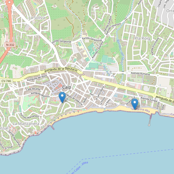 Mapa de telefonos en Calp Thumbnail