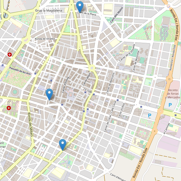 Mapa de telefonos en Castelló de la Plana Thumbnail