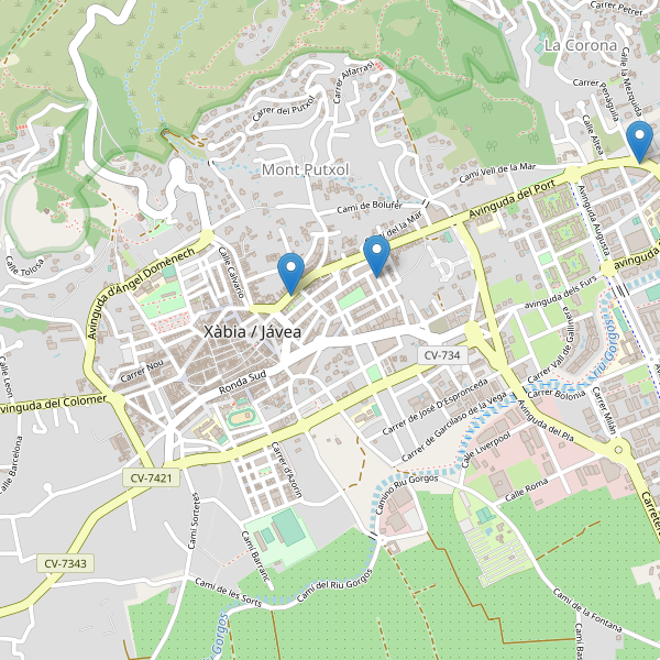 Mapa de telefonos en Jávea Thumbnail