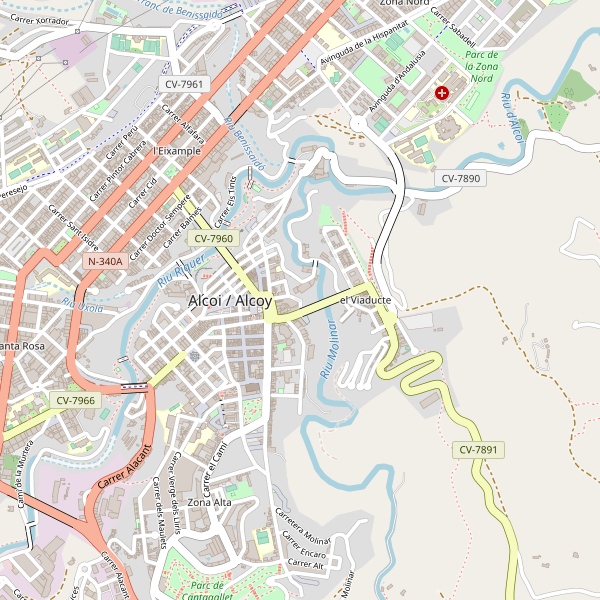 Mapa de vistas en Alcoy Thumbnail