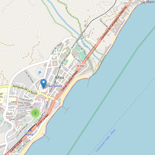 Mapa de vistas en Altea Thumbnail