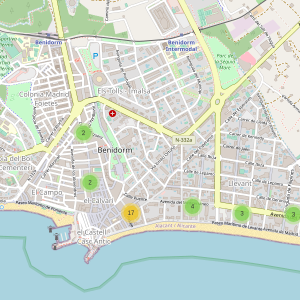 Mapa de zapatos en Benidorm Thumbnail