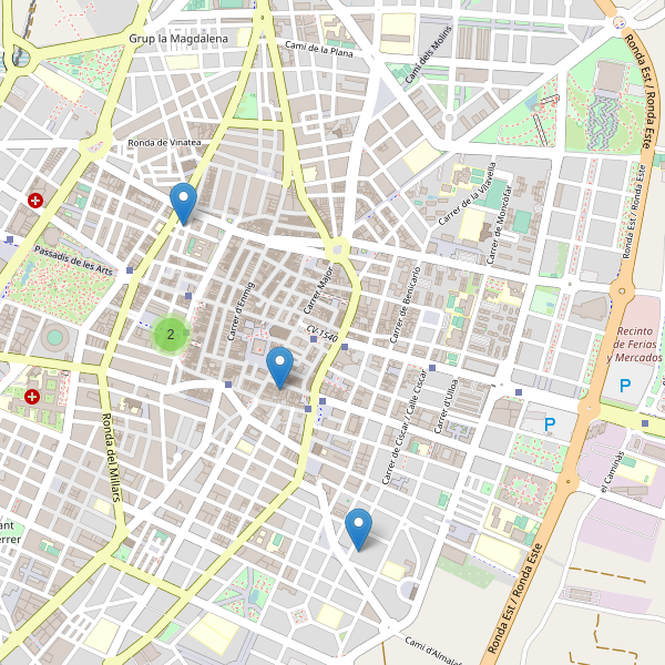 Mapa de zapatos en Castelló de la Plana Thumbnail