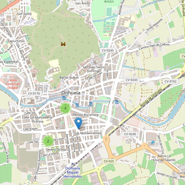 Mapa de zapatos en Orihuela Thumbnail